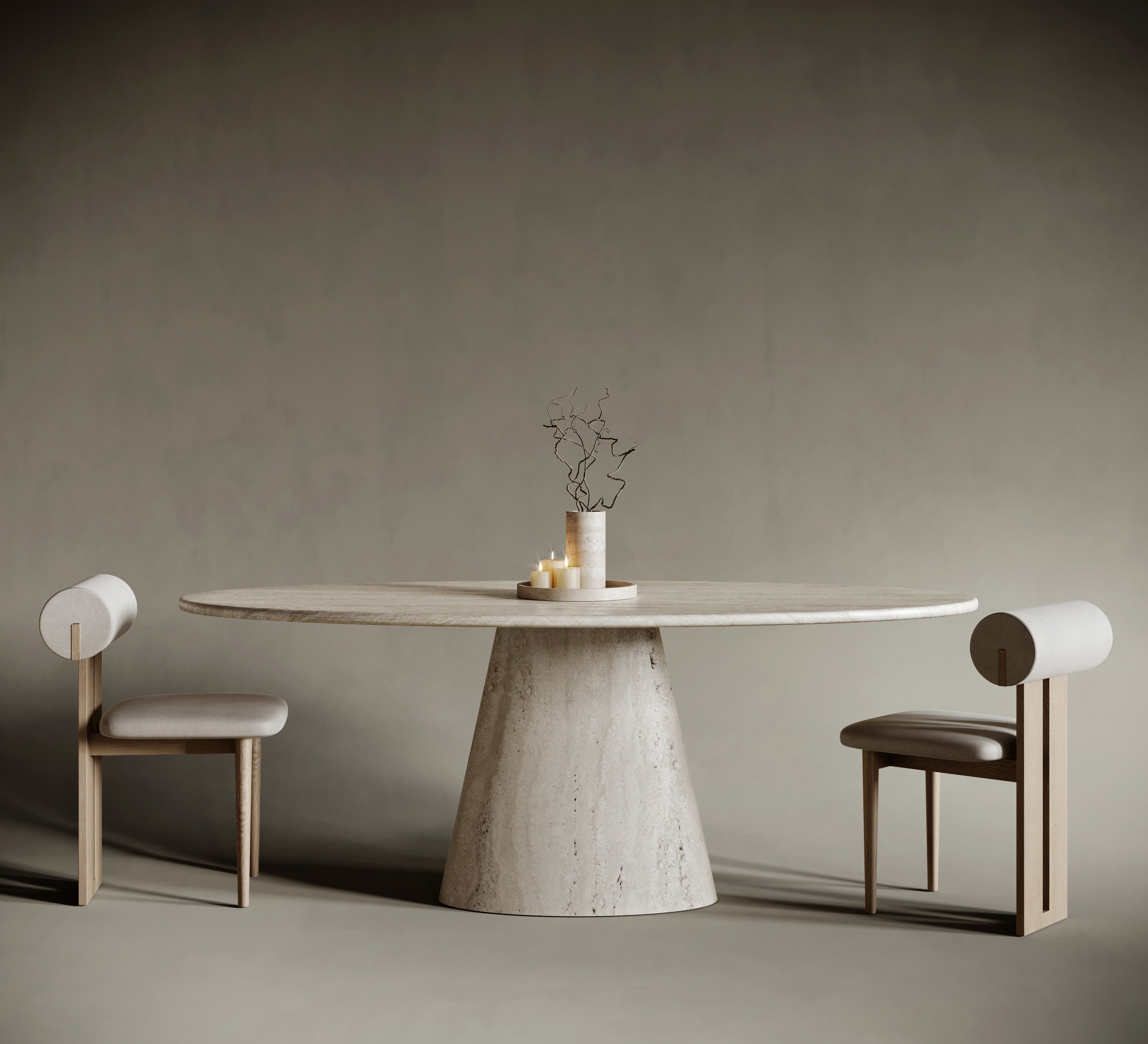 Nova Travertin Matbord - Folkart