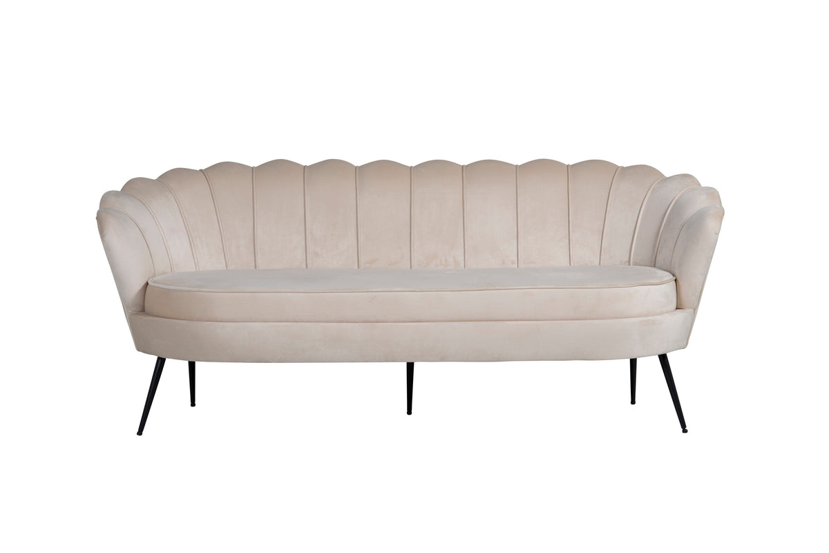 Calais 3-sits soffor beige – produktbild