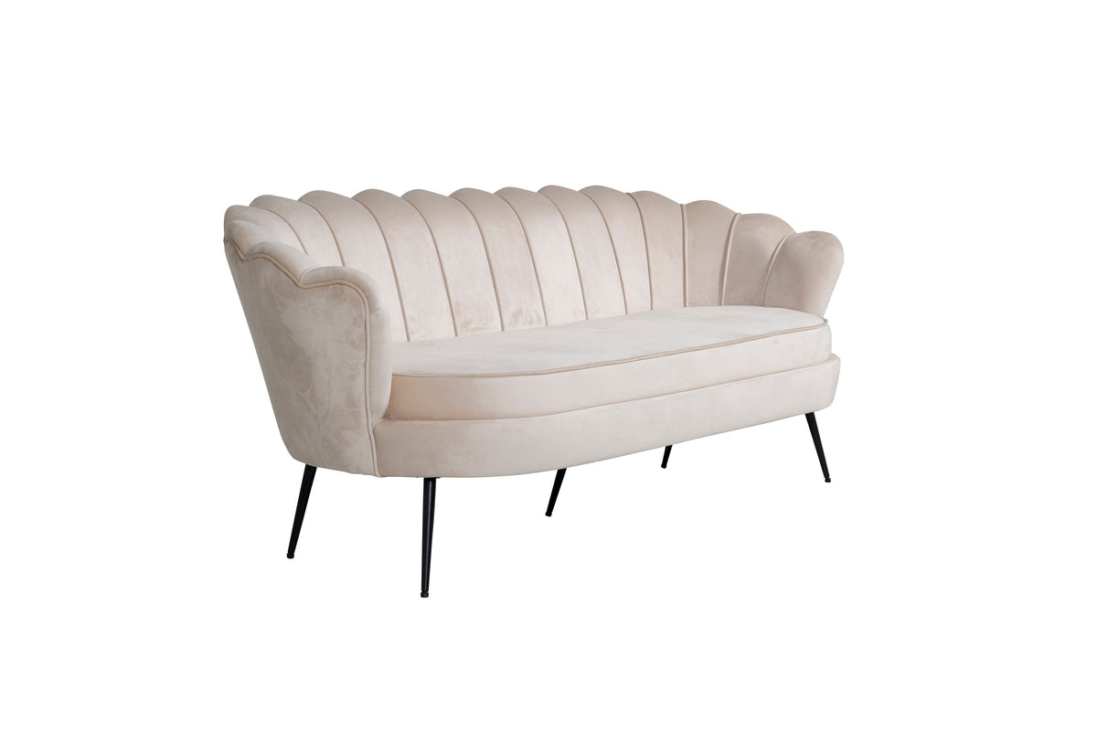Calais 3-sits soffor beige – detaljbild