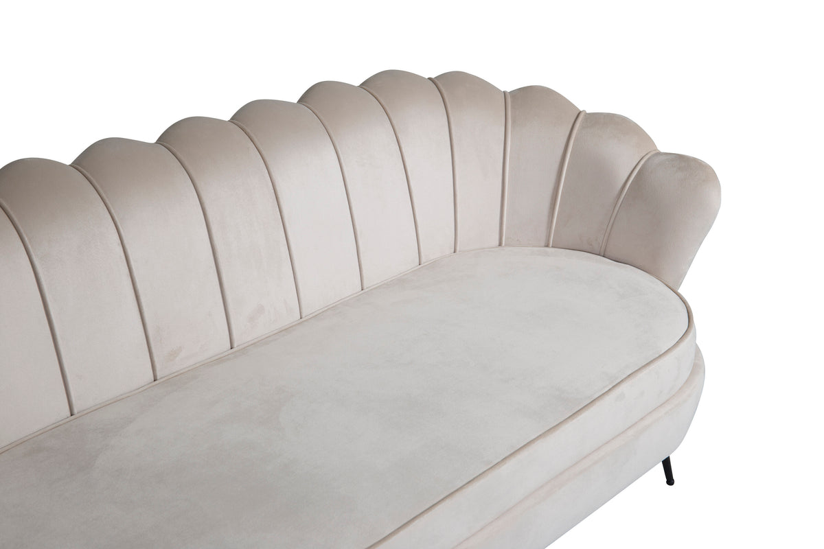 Calais 3-sits soffor beige – produktbild