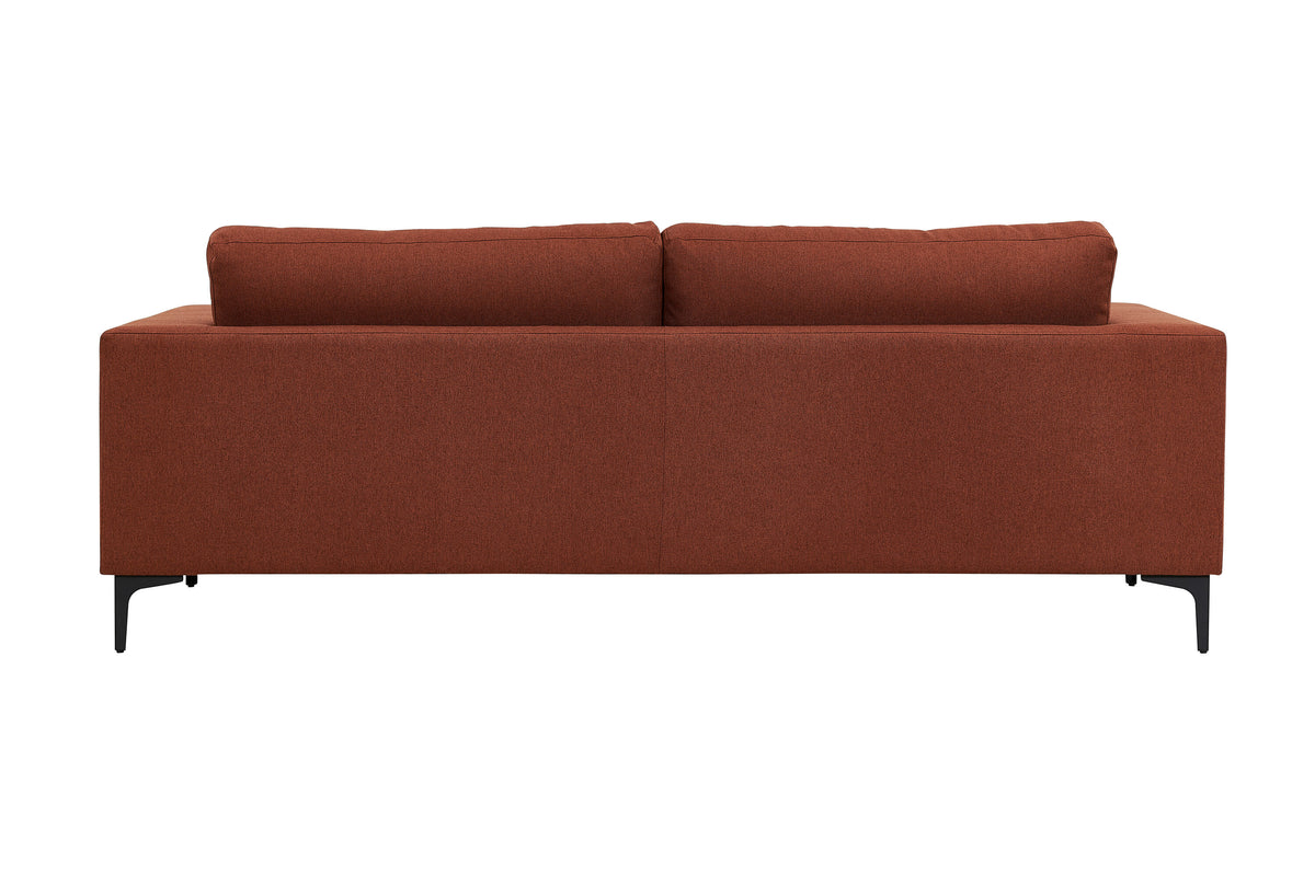 Bolero 3-sits soffor röd – sidovy