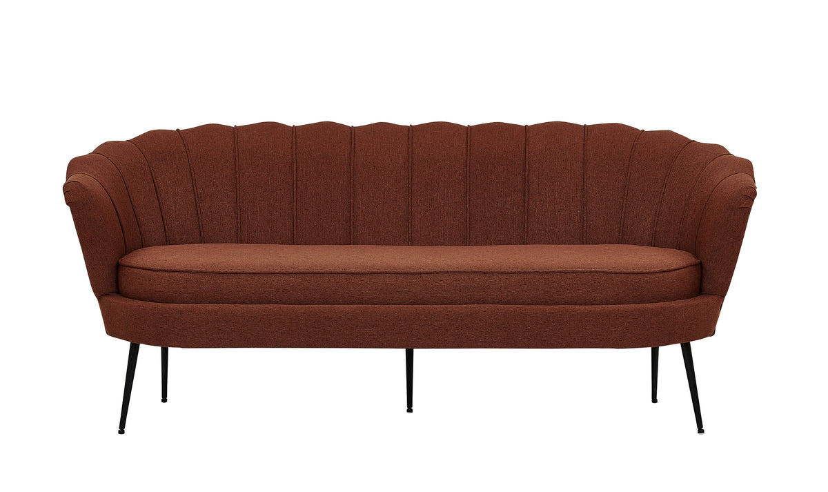 Calais 3-sits soffor röd – produktbild