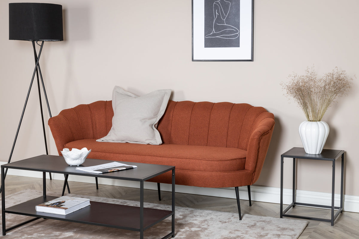 Calais 3-sits soffor röd – inspirationsbild