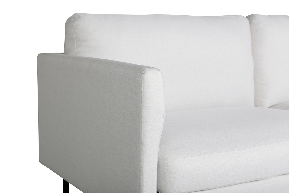 Zoom 2-sits soffor vit – sidovy