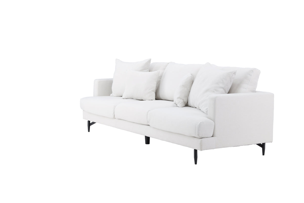 Sofia 3-sits soffor beige – detaljbild