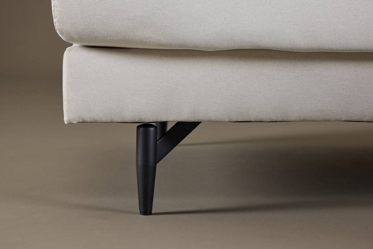 Sofia 3-sits soffor beige – livsstilsbild