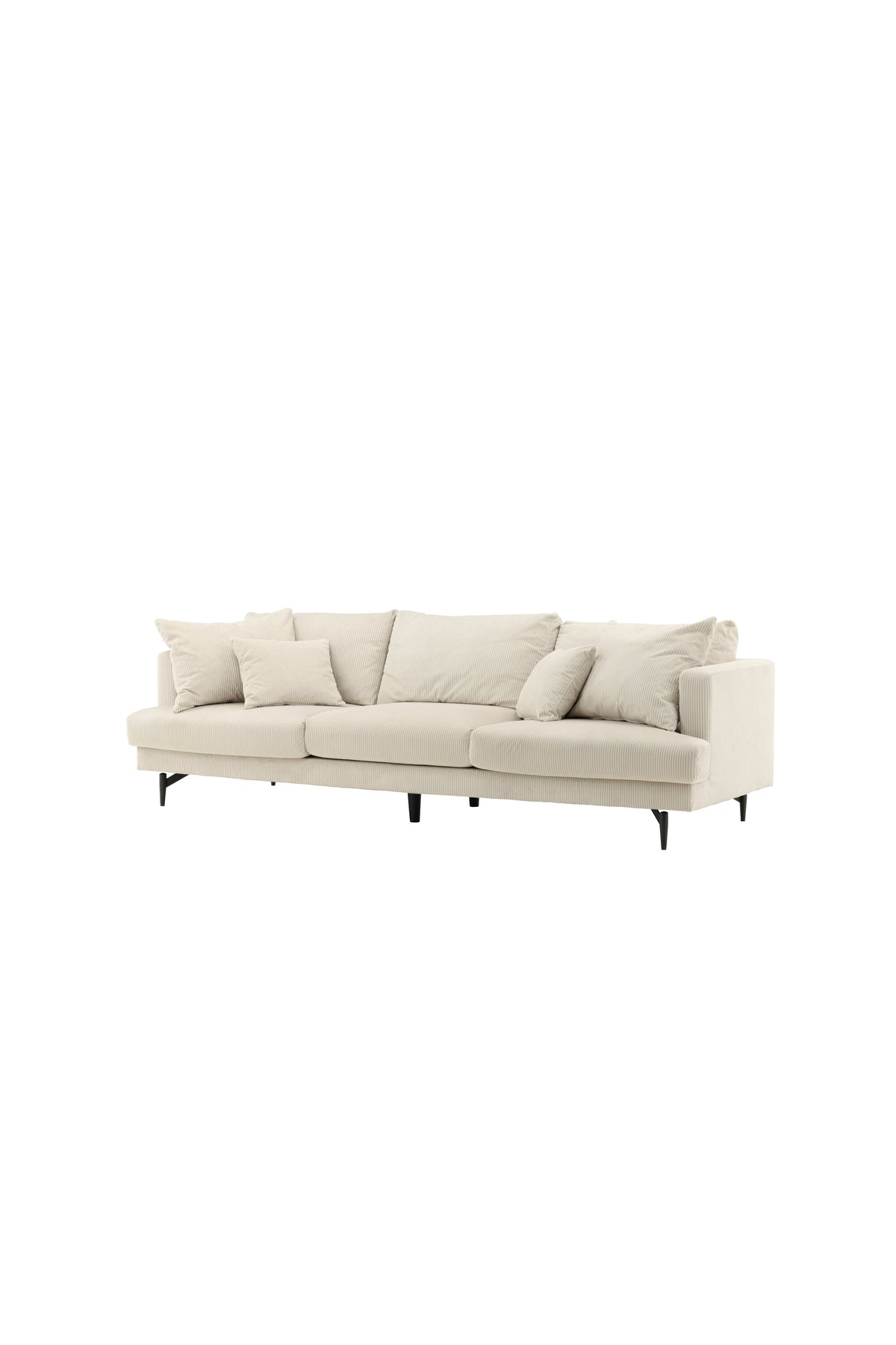 Sofia 3-sits soffor beige – studioshot
