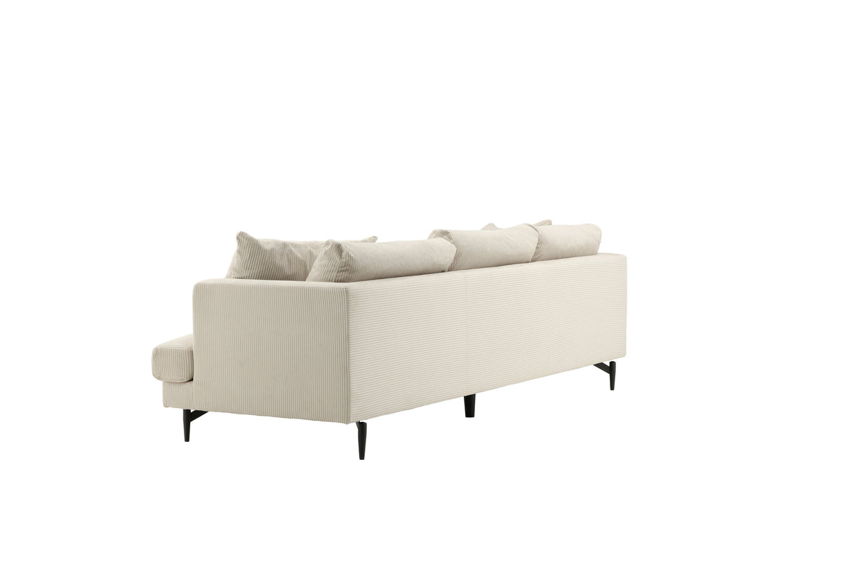 Sofia 3-sits soffor beige – produktbild