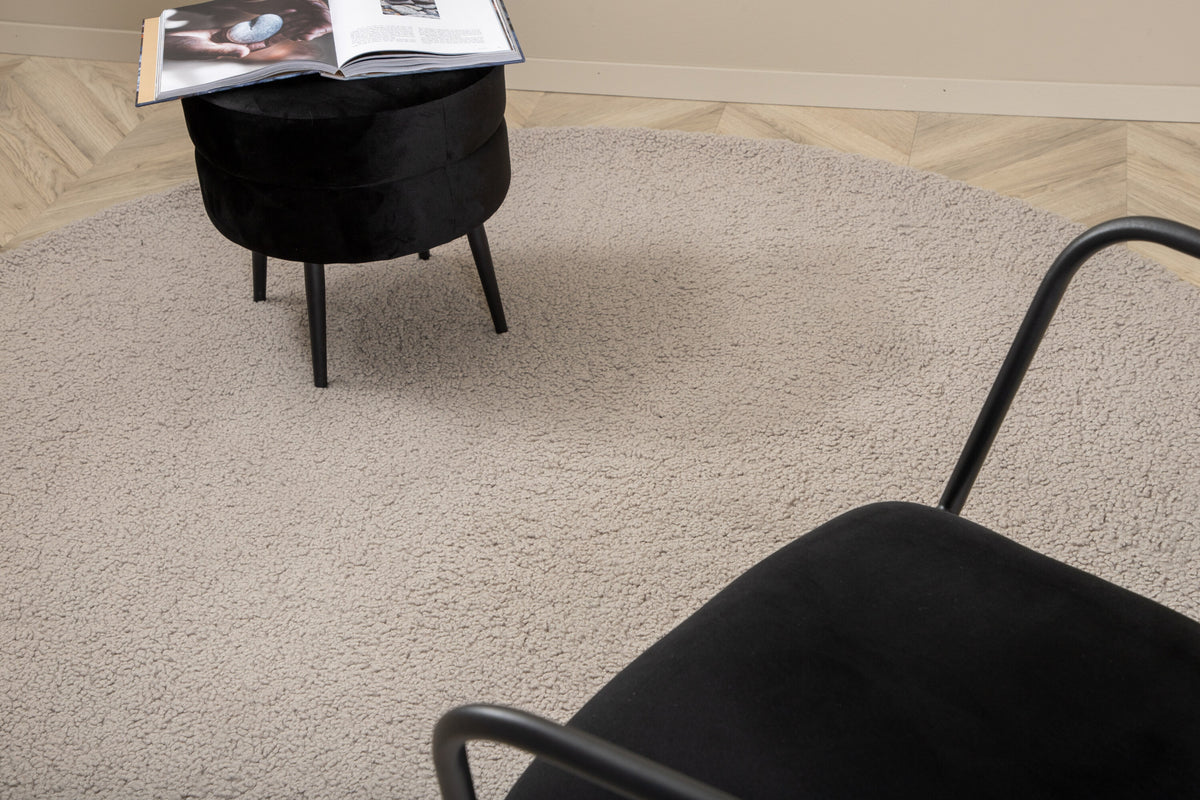 Teddy polyestermatta rund ⌀200 cm – detaljbild