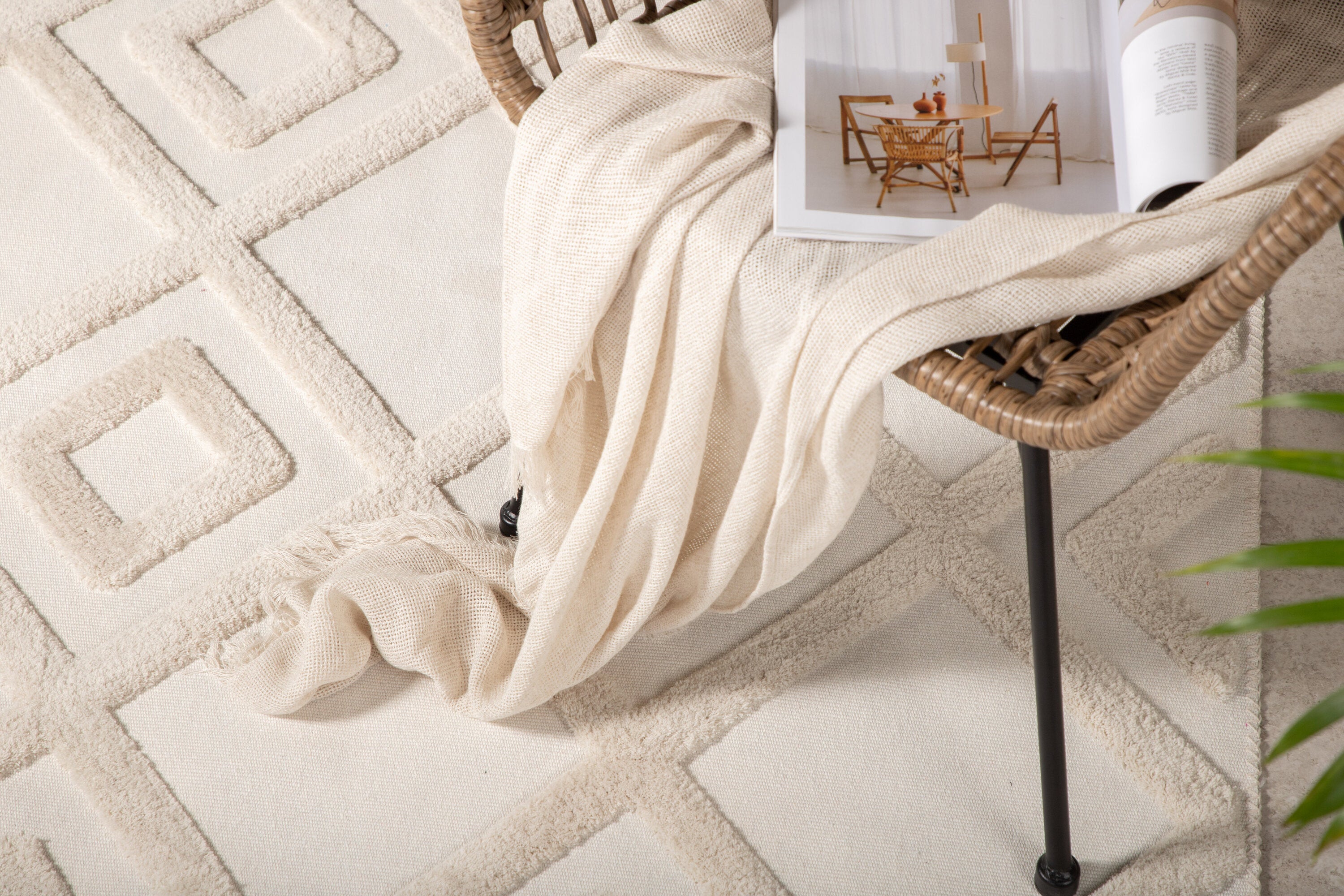 Towa Rektangulära Mattor 230 x 160 White