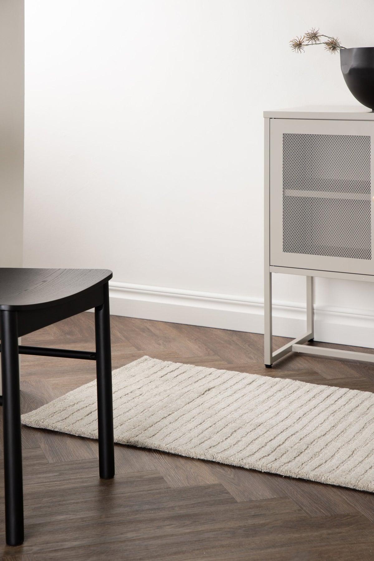 Milton löpare ullmatta 200 x 70 cm – livsstilsbild i hemmiljö