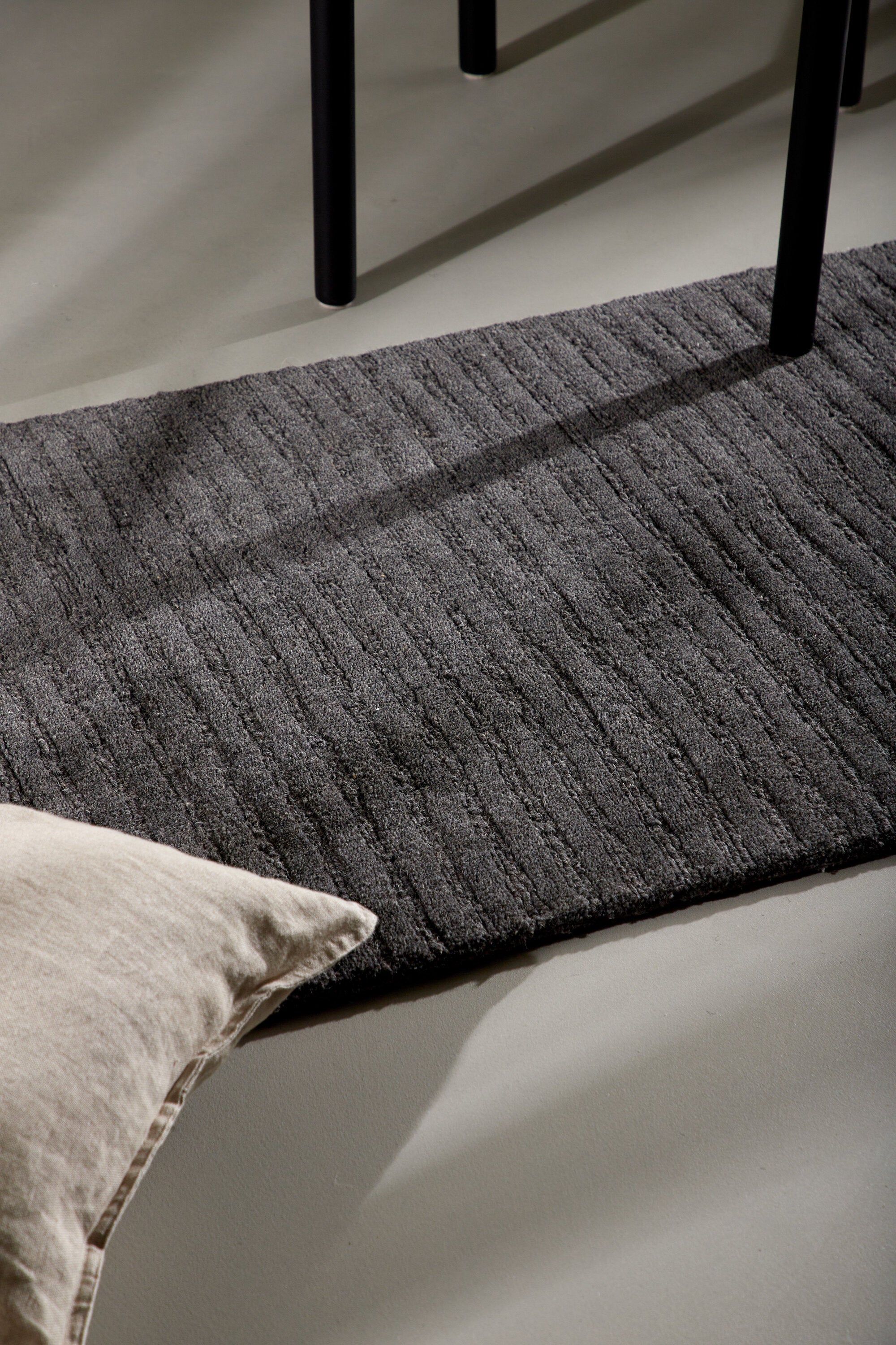Milton Rektangulära Mattor 200 × 70 Dark Grey