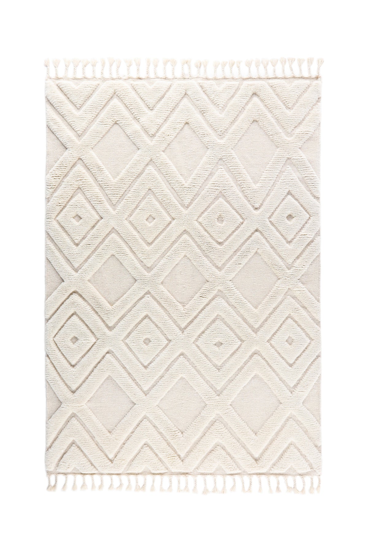 Dahlia ullmatta 400x300 cm – Wool – White