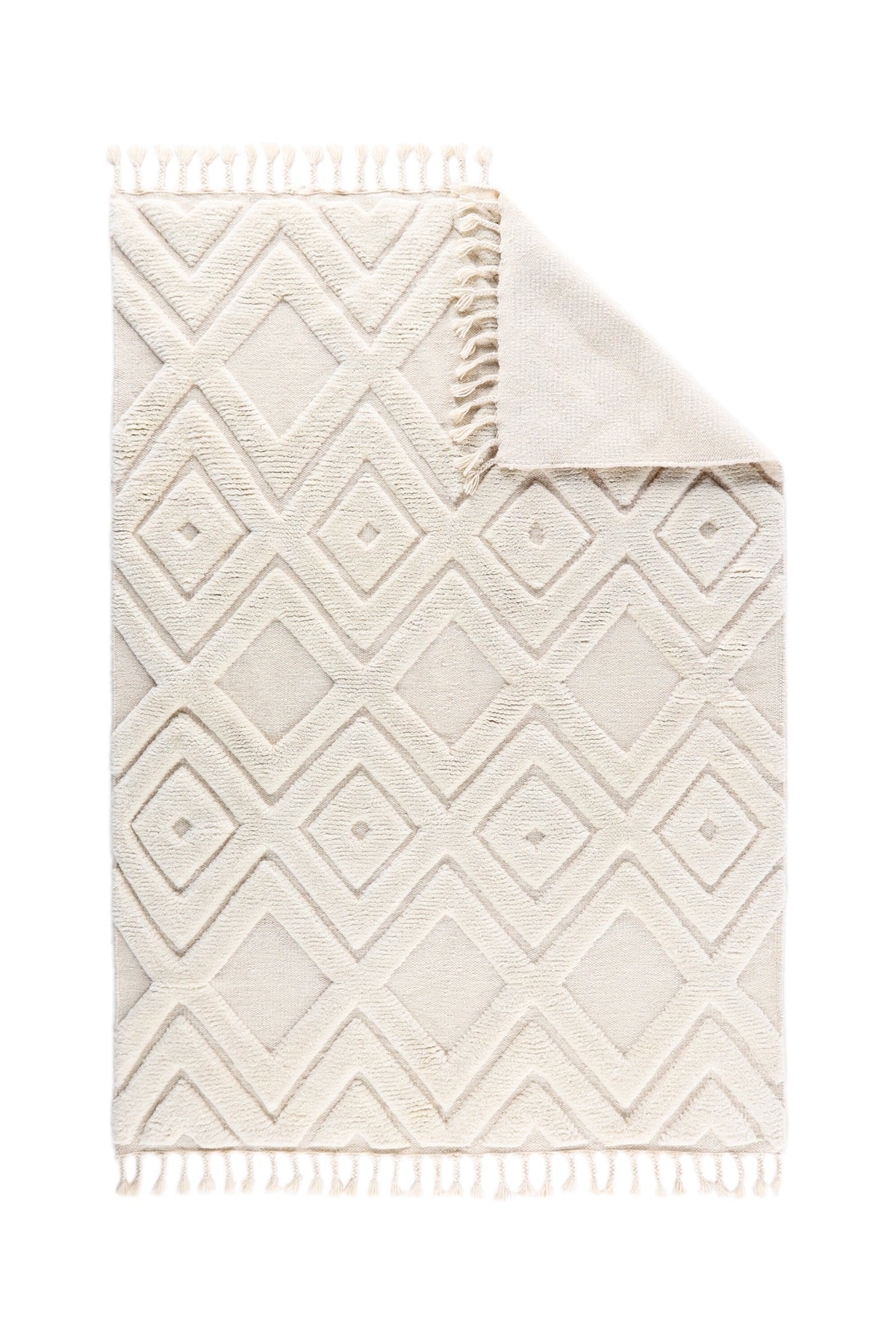 Dahlia ullmatta 400x300 cm – Wool – White