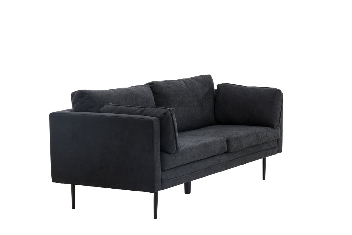 Boom 3-sits soffor svart – produktbild
