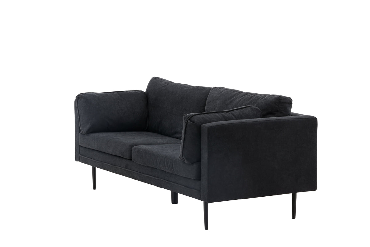 Boom 3-sits soffor svart – detaljbild