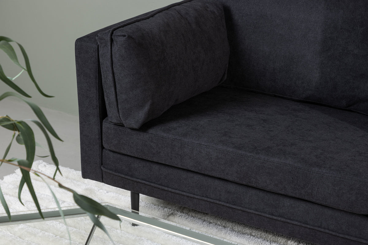 Boom 3-sits soffor svart – stilbild