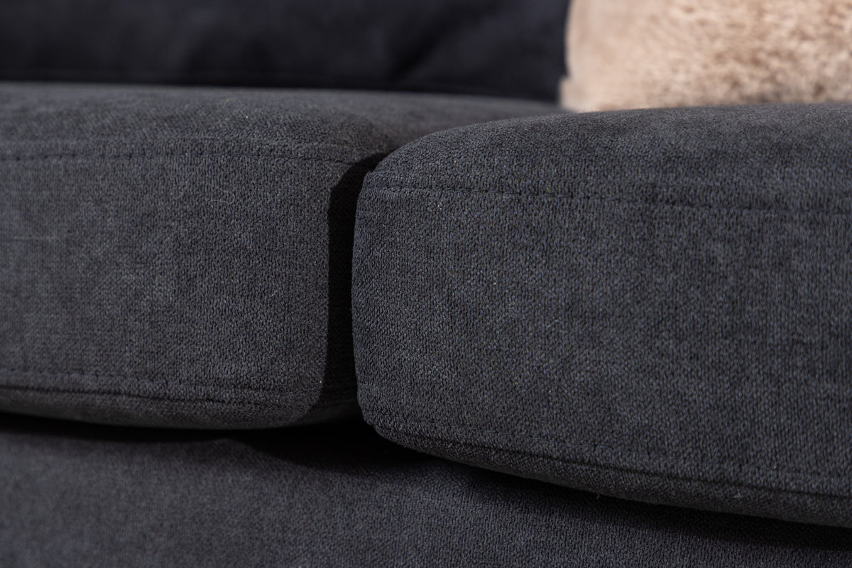 Boom 3-sits soffor svart – livsstilsbild
