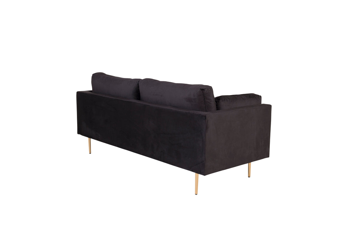 Boom 3-sits soffor svart – sidovy