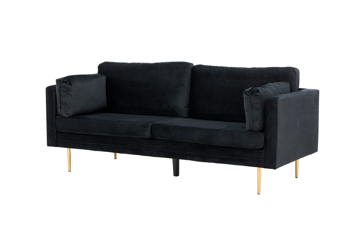 Boom 3-sits soffor svart – sidovy