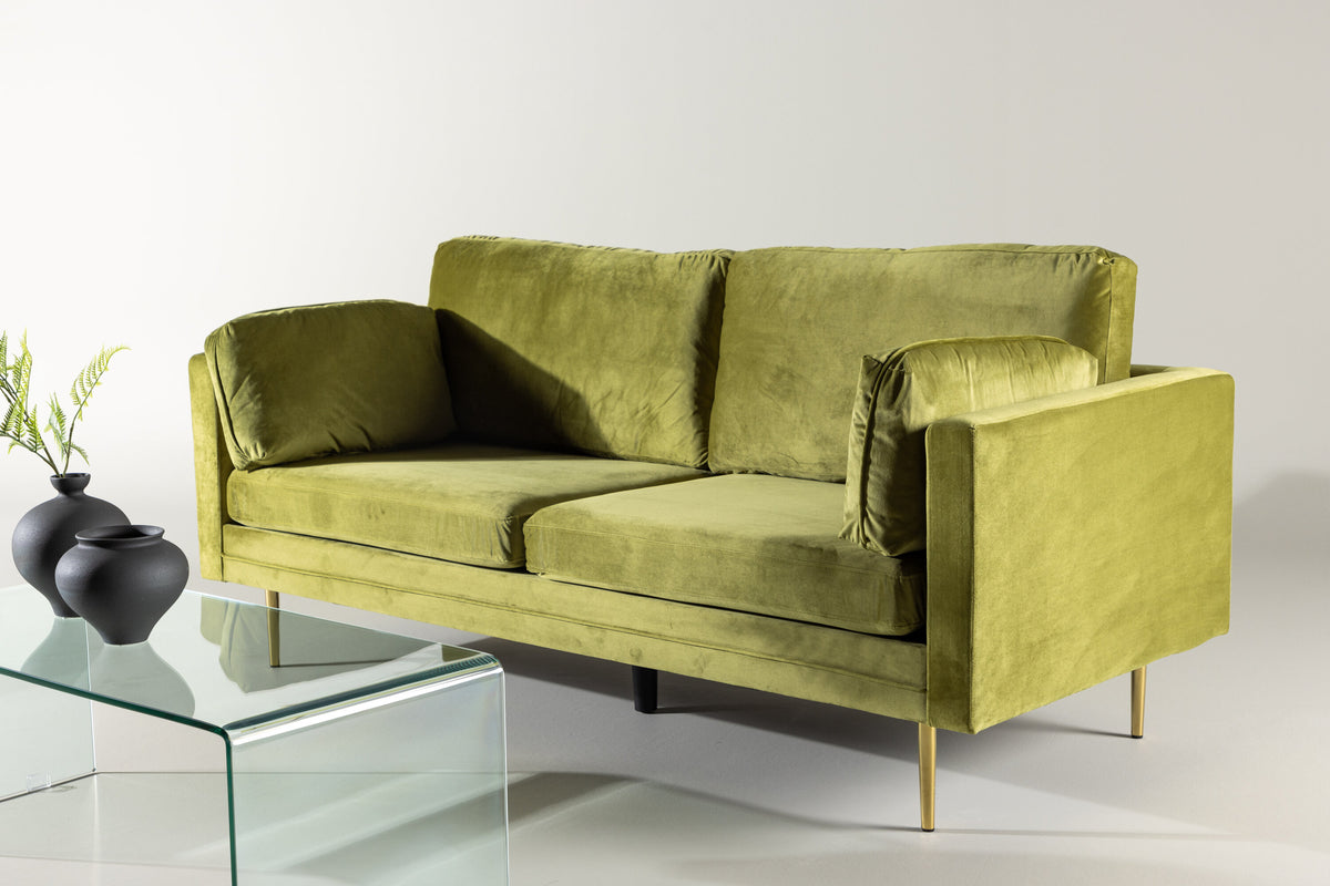 Boom 3-sits soffor grön – inspirationsbild