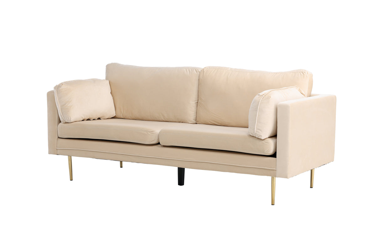 Boom 3-sits soffor beige – sidovy