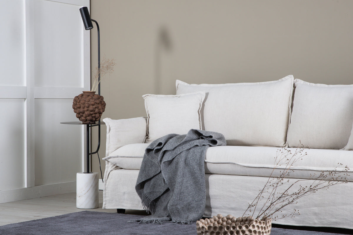 Nova 3-sits soffor beige – närbild struktur