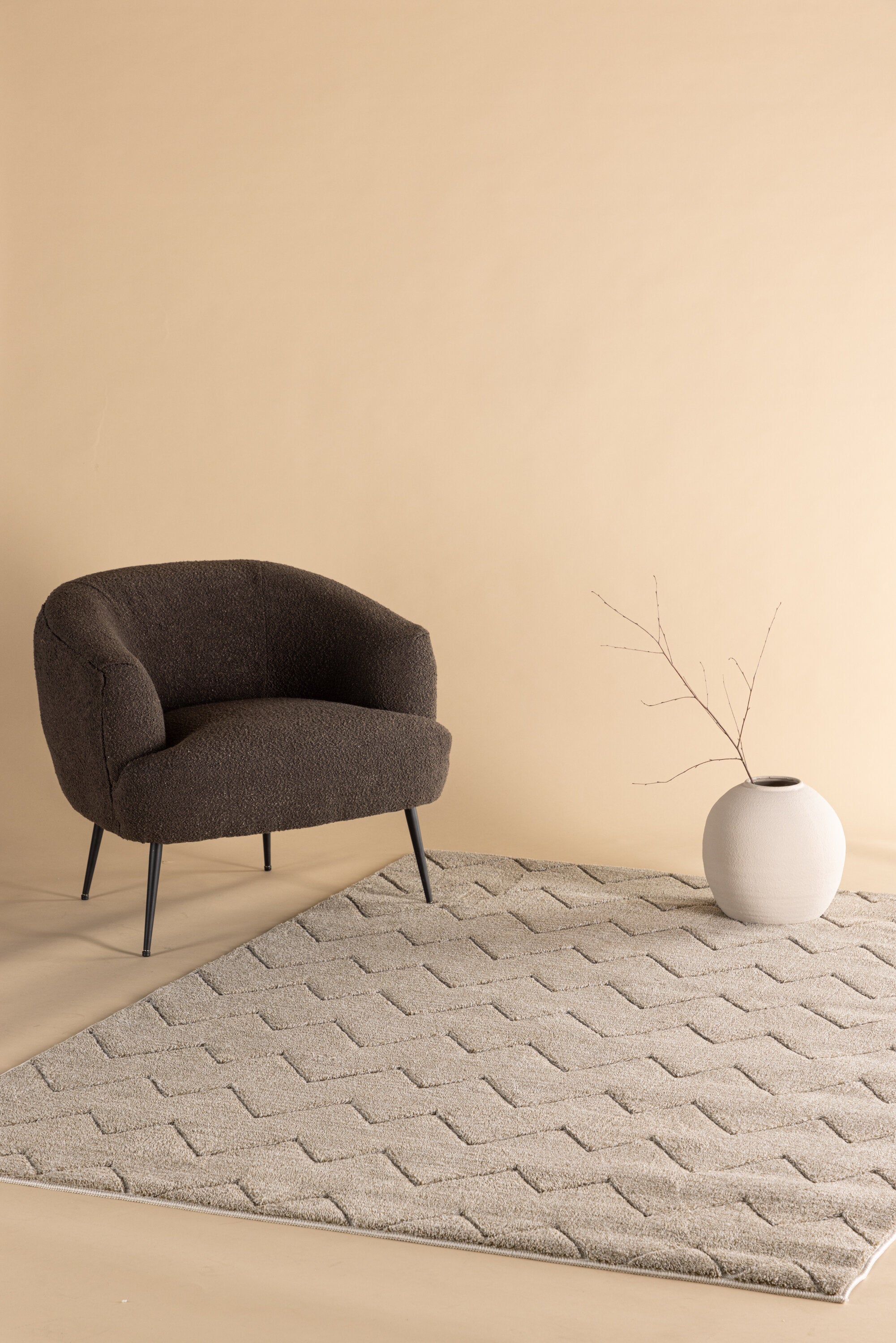Fia ullmatta 230 x 160 cm – livsstilsbild i hemmiljö