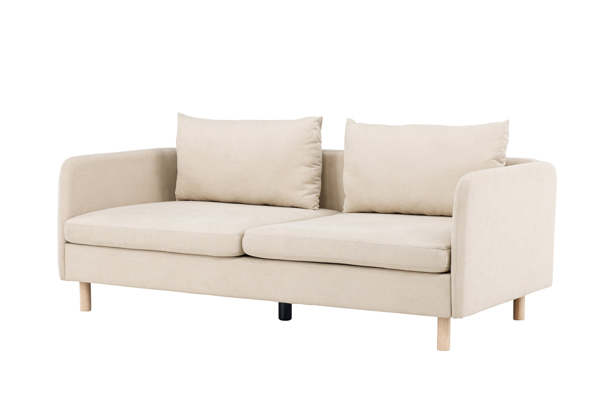 Zero 2-sits soffor beige – sidovy