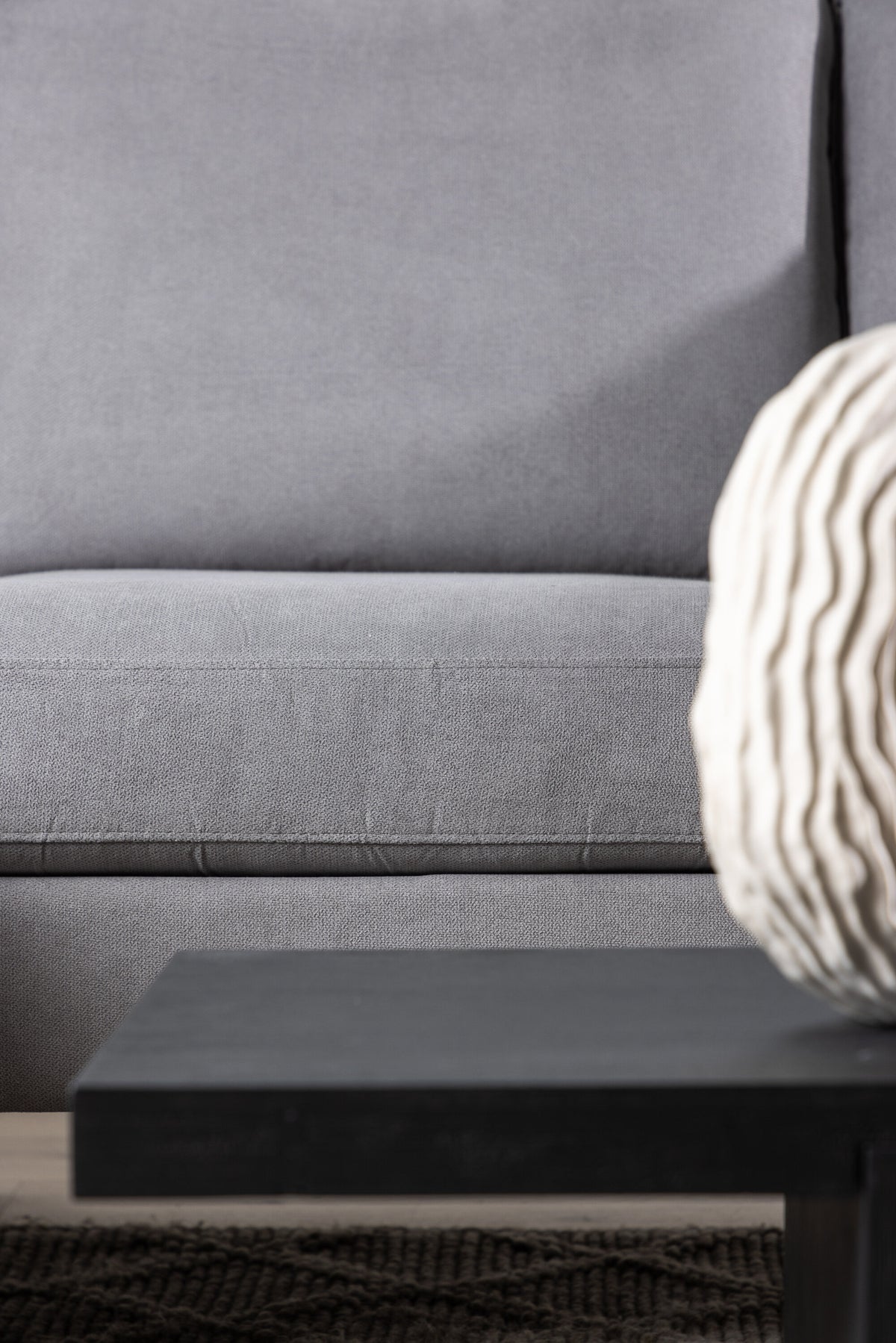 Toulouse 3-sits soffor grå – stilbild