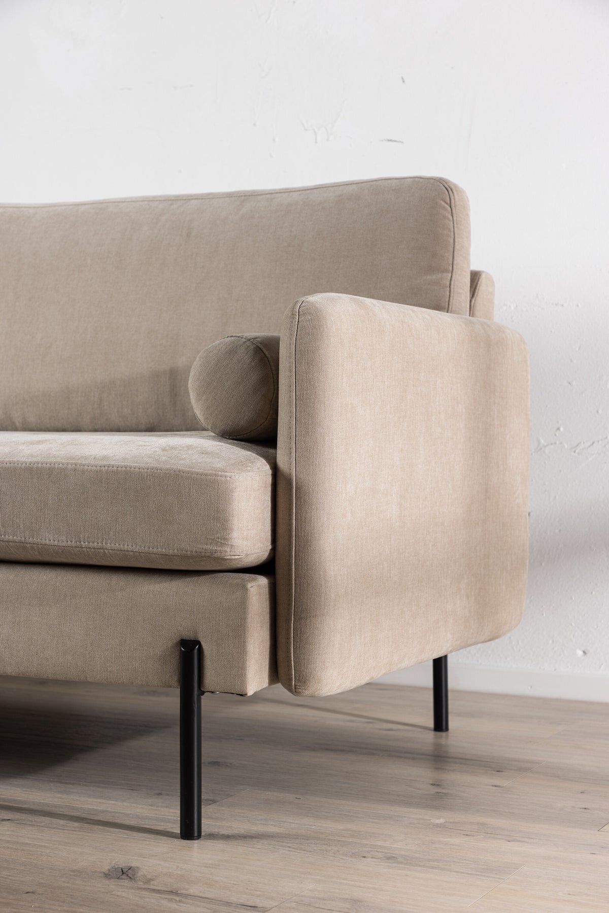 Antibes 3-sits soffor beige – närbild struktur