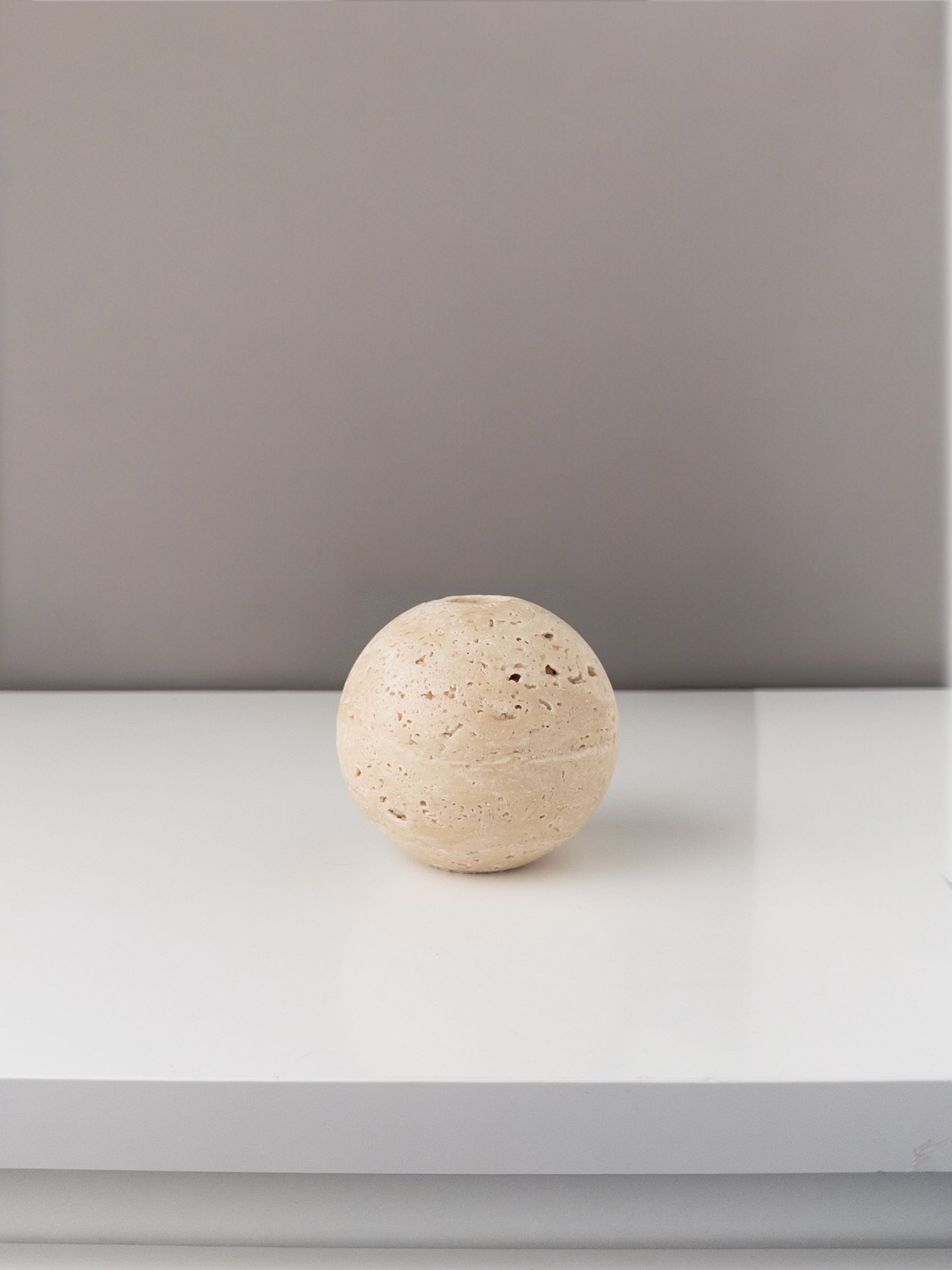 Sfera Travertin Ljuslykta 10x10 cm - Folkart