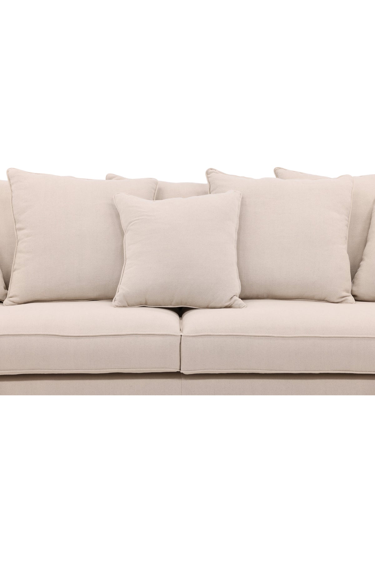 Segelskären 3-sits soffor beige – studioshot
