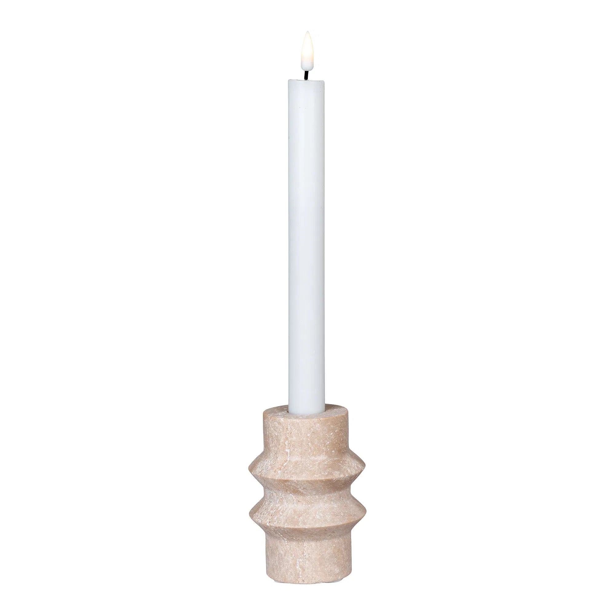 Montea travertin ljusstake 10x7 cm - Folkart