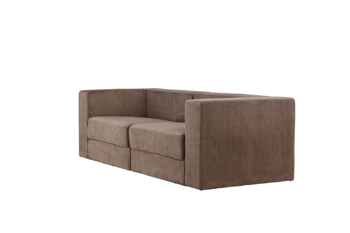 Lumi 3-sits soffor brun – detaljbild