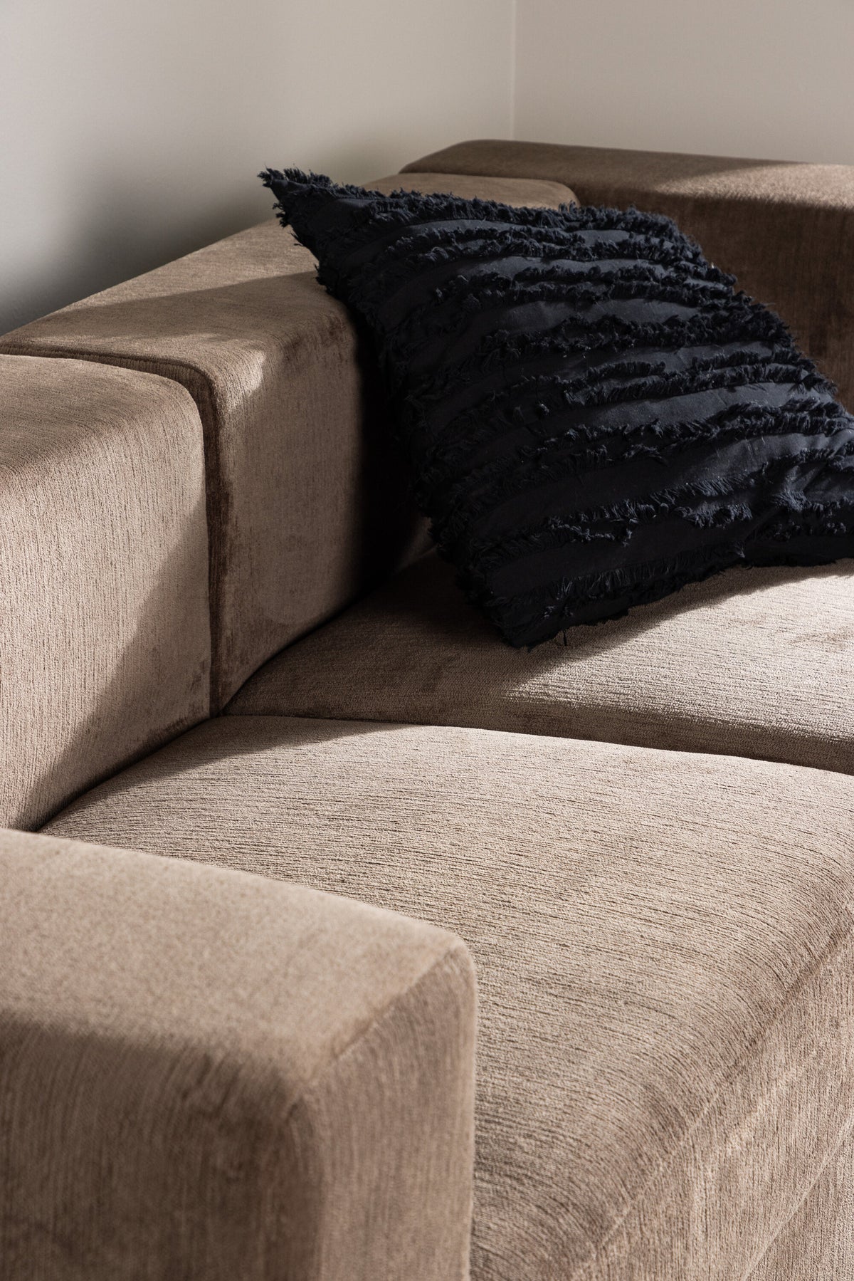 Lumi 3-sits soffor brun – livsstilsbild