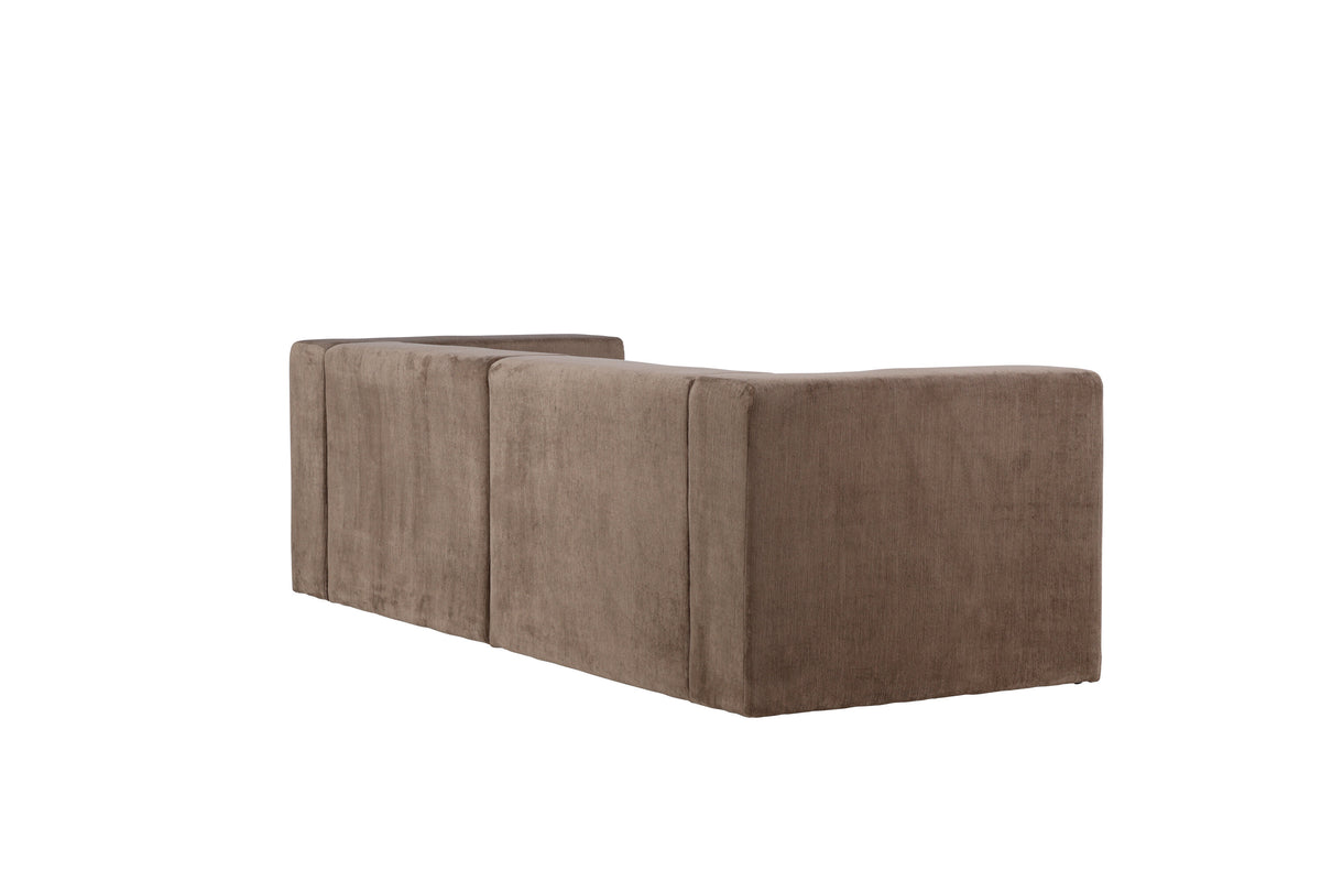 Lumi 3-sits soffor brun – produktbild