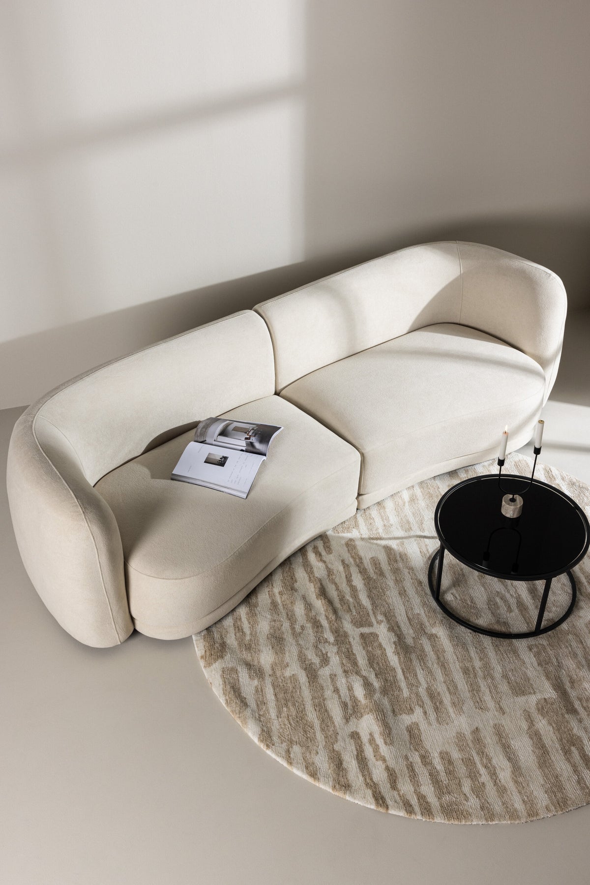 Cielo 3-sits soffor vit – livsstilsbild