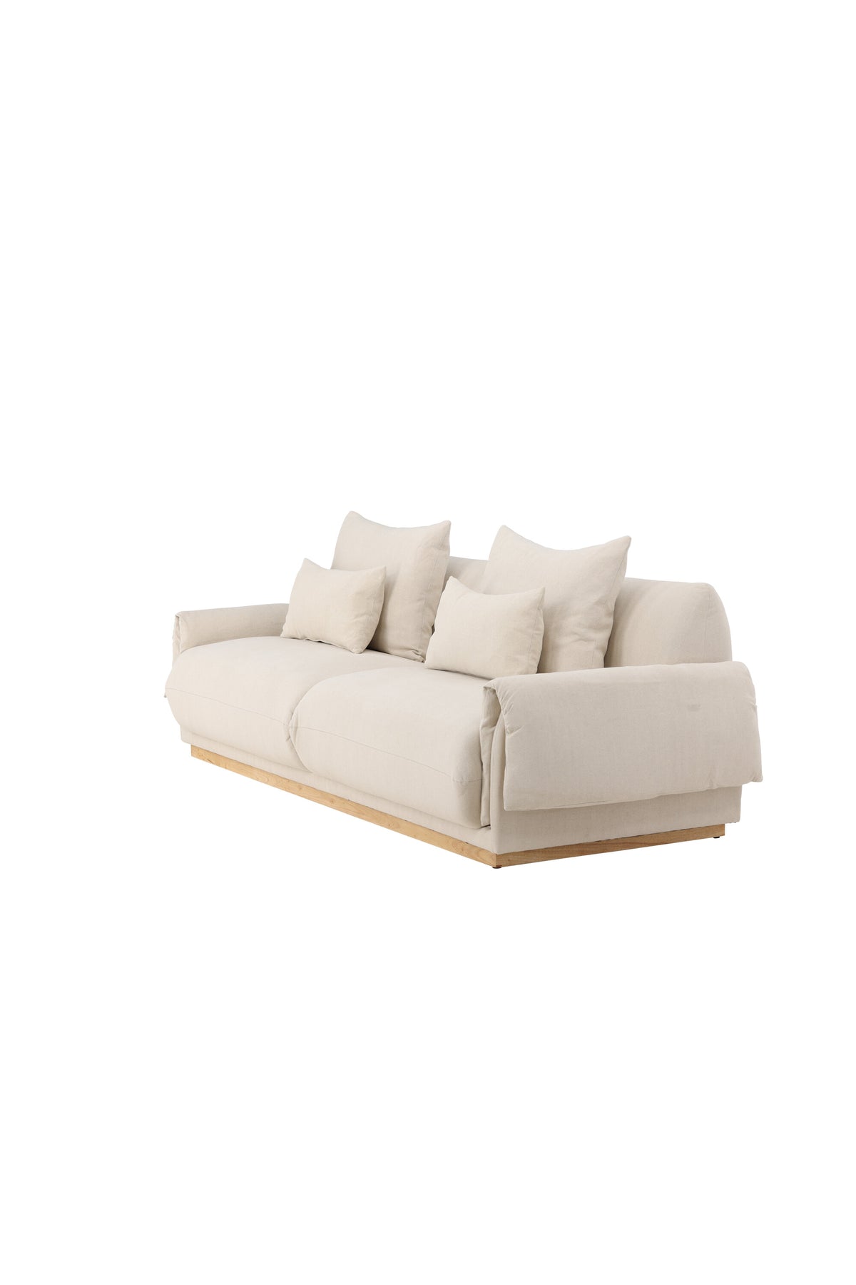 Mollösund 3-sits soffor beige – studioshot