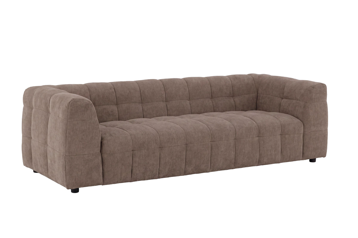 Malou 3-sits soffor brun – sidovy