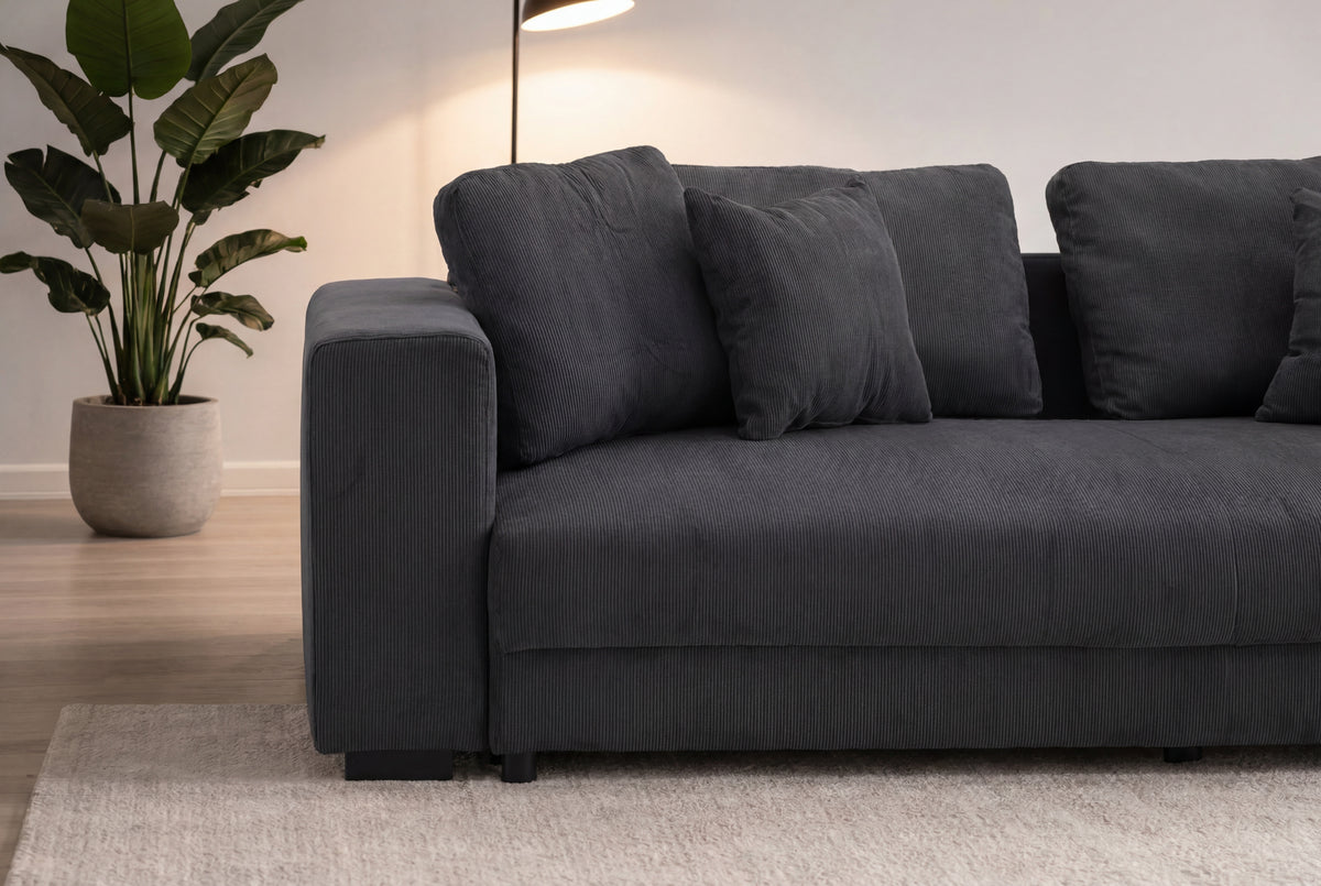 Bellman 3-sits soffor mörkgrå – livsstilsbild