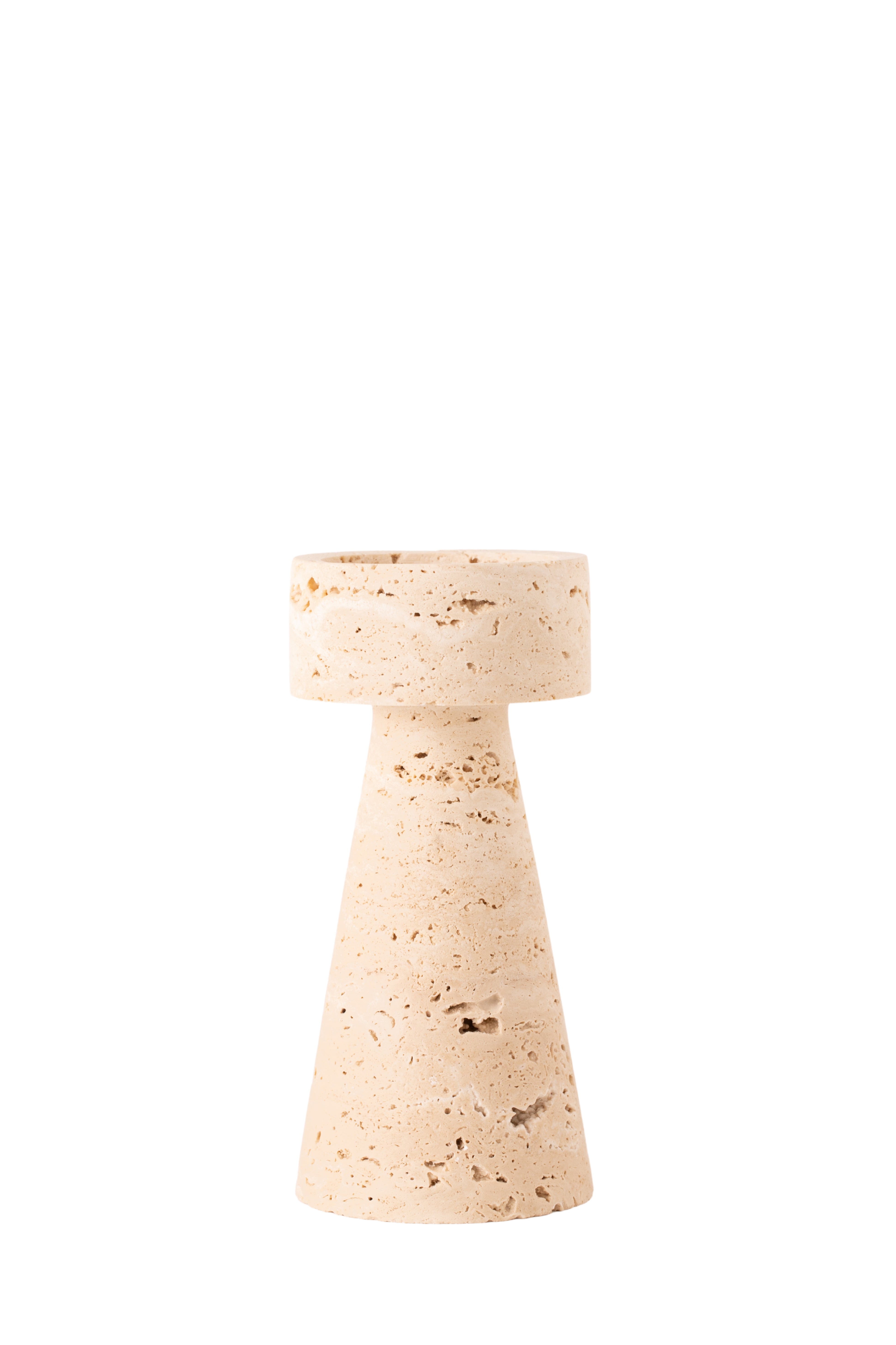 Colonna Travertin Ljusstake - Folkart.se
