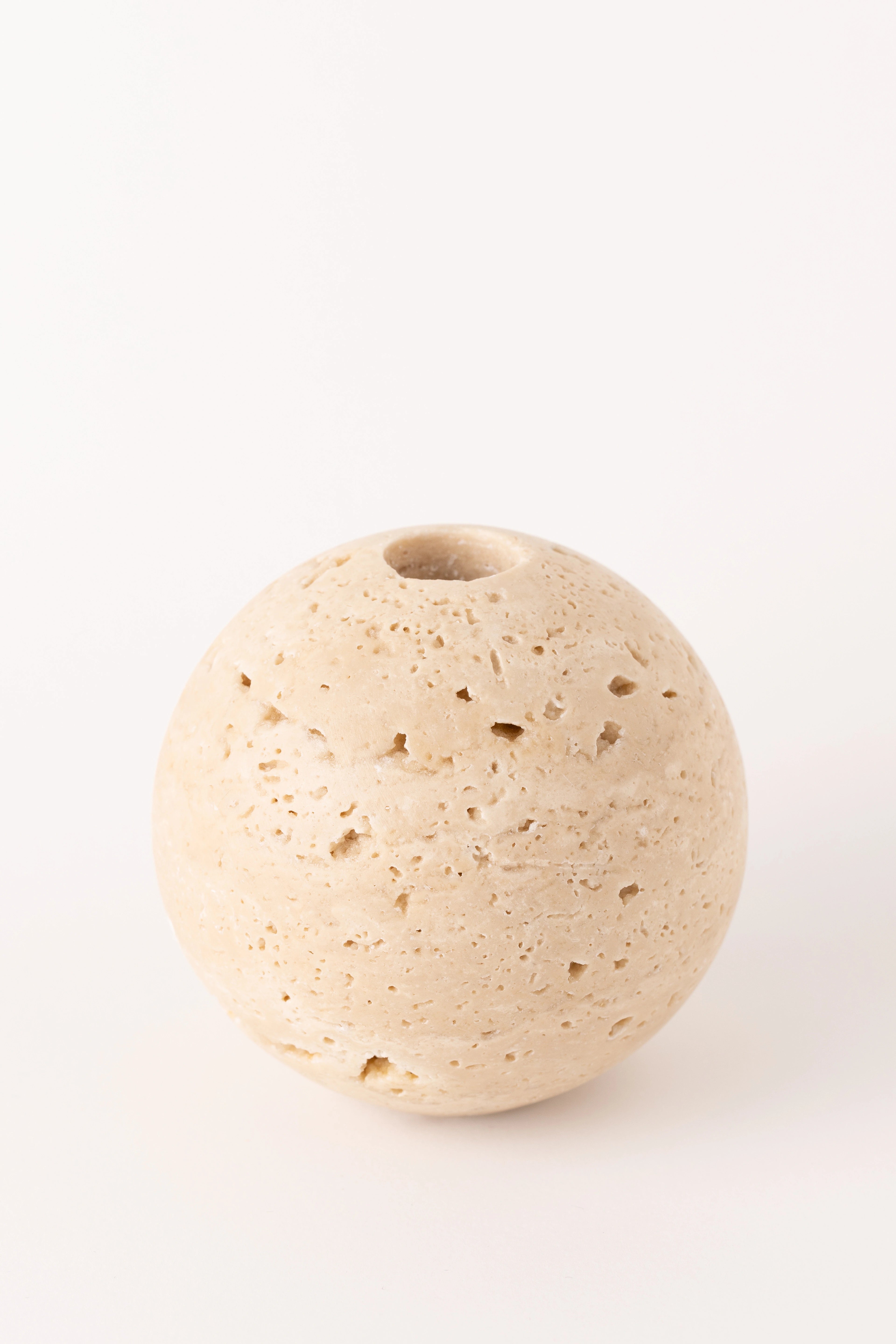 Sfera Travertin Ljuslykta - Folkart.se