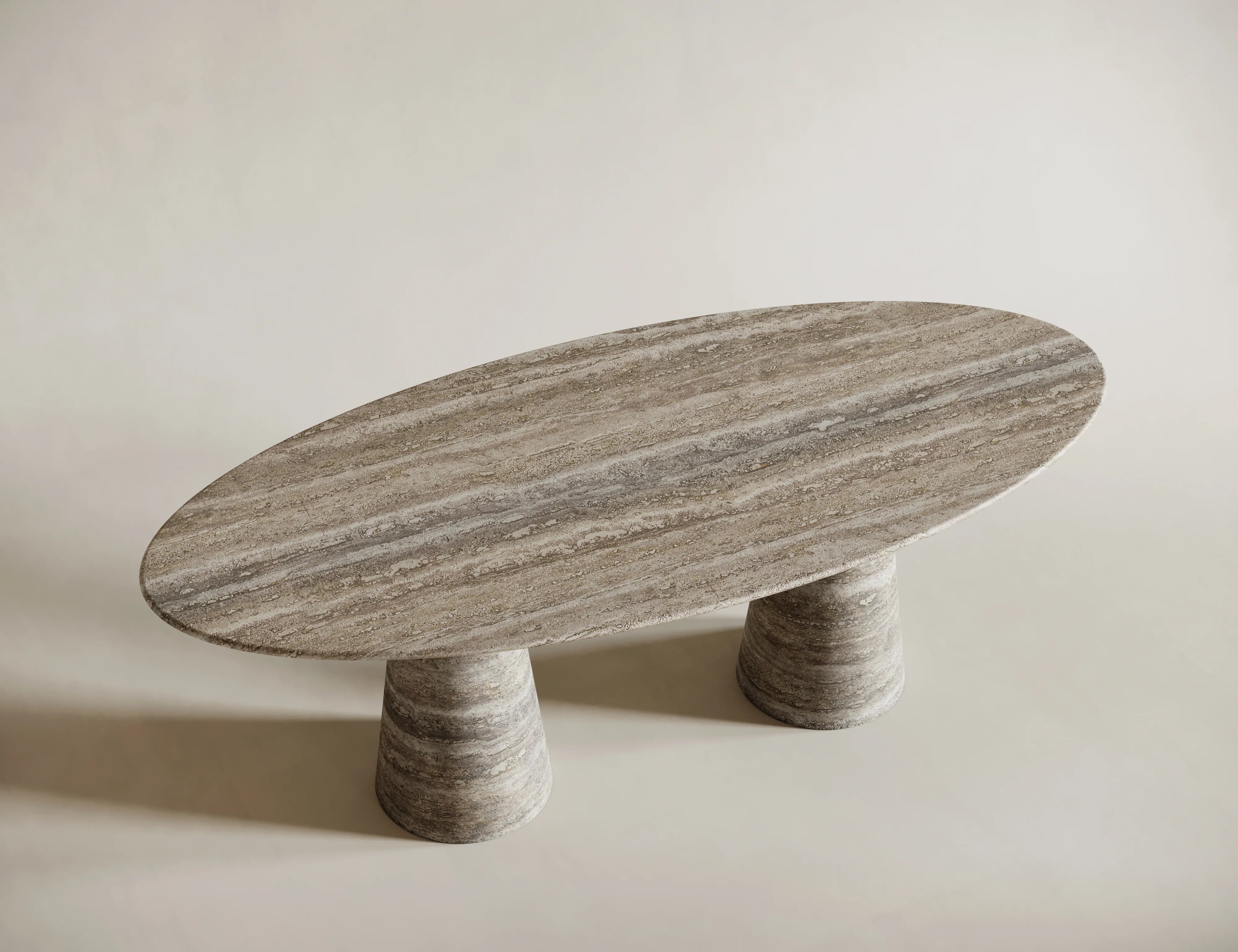 Design travertin matbord