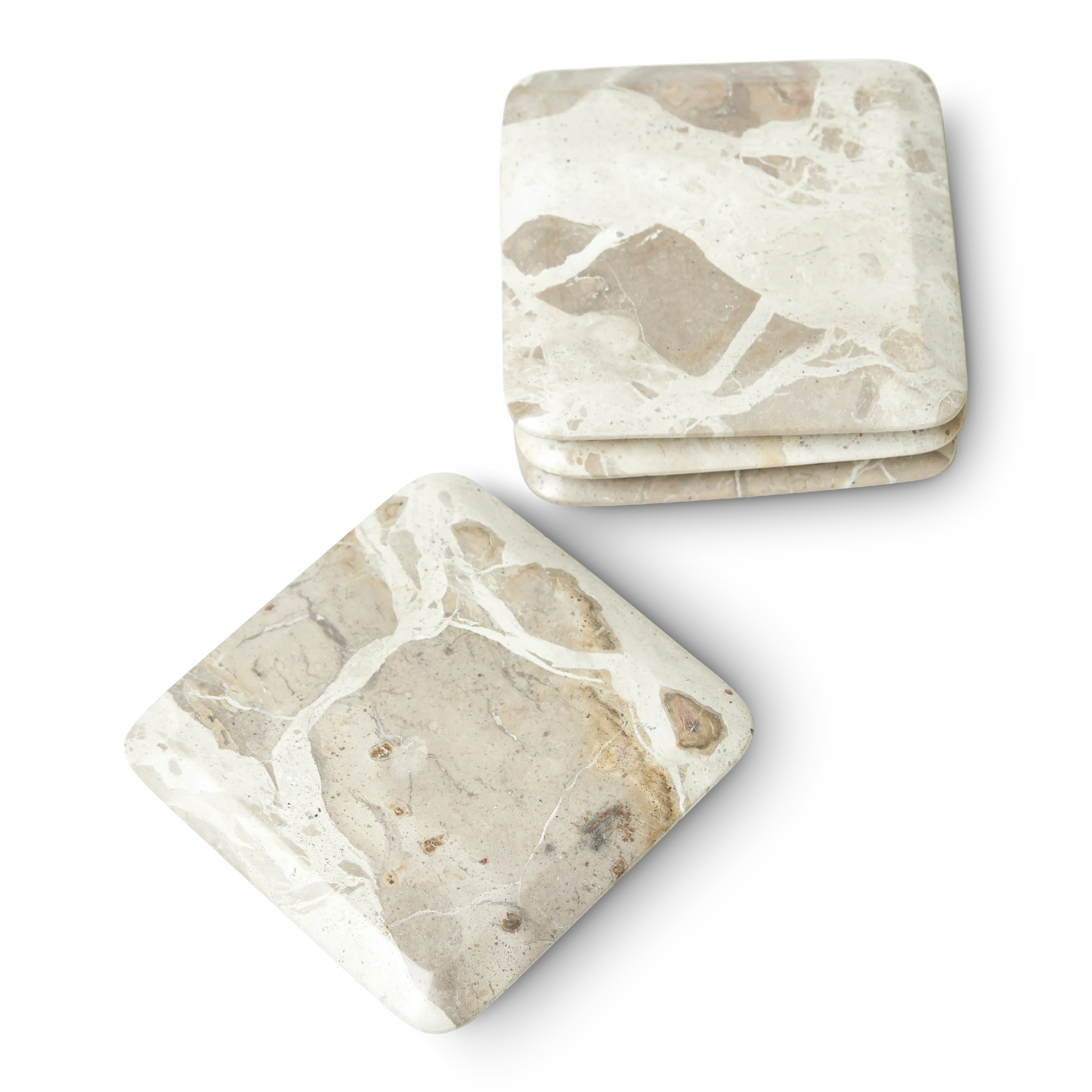 Amara glasunderlägg i marmor – 4-pack