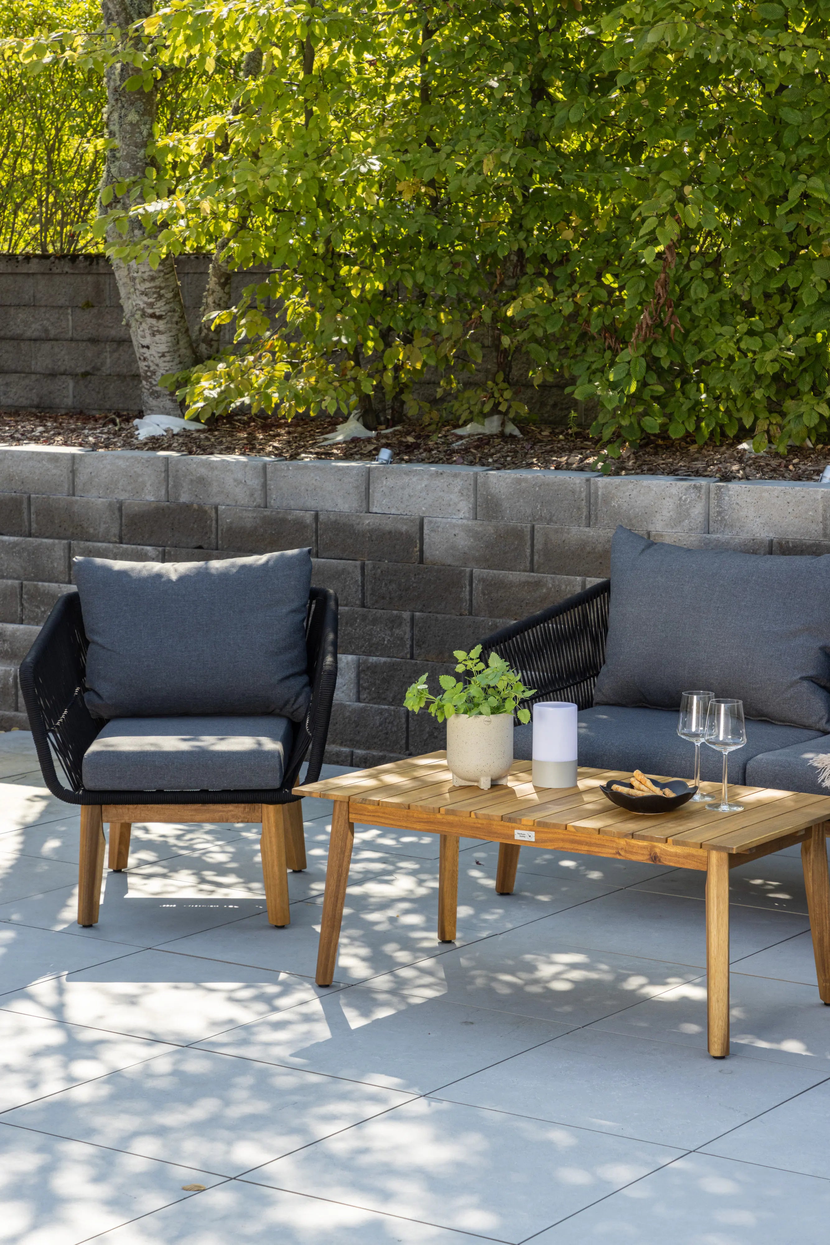 Chania Loungeset - Grå - Folkart