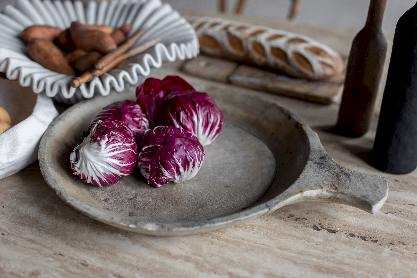 Laurel Vintage serveringsfat i marmor