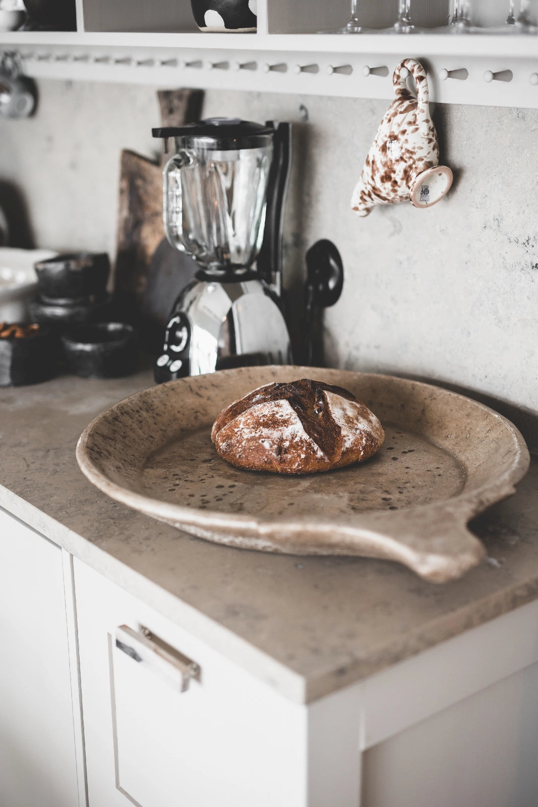 Laurel Vintage serveringsfat i marmor