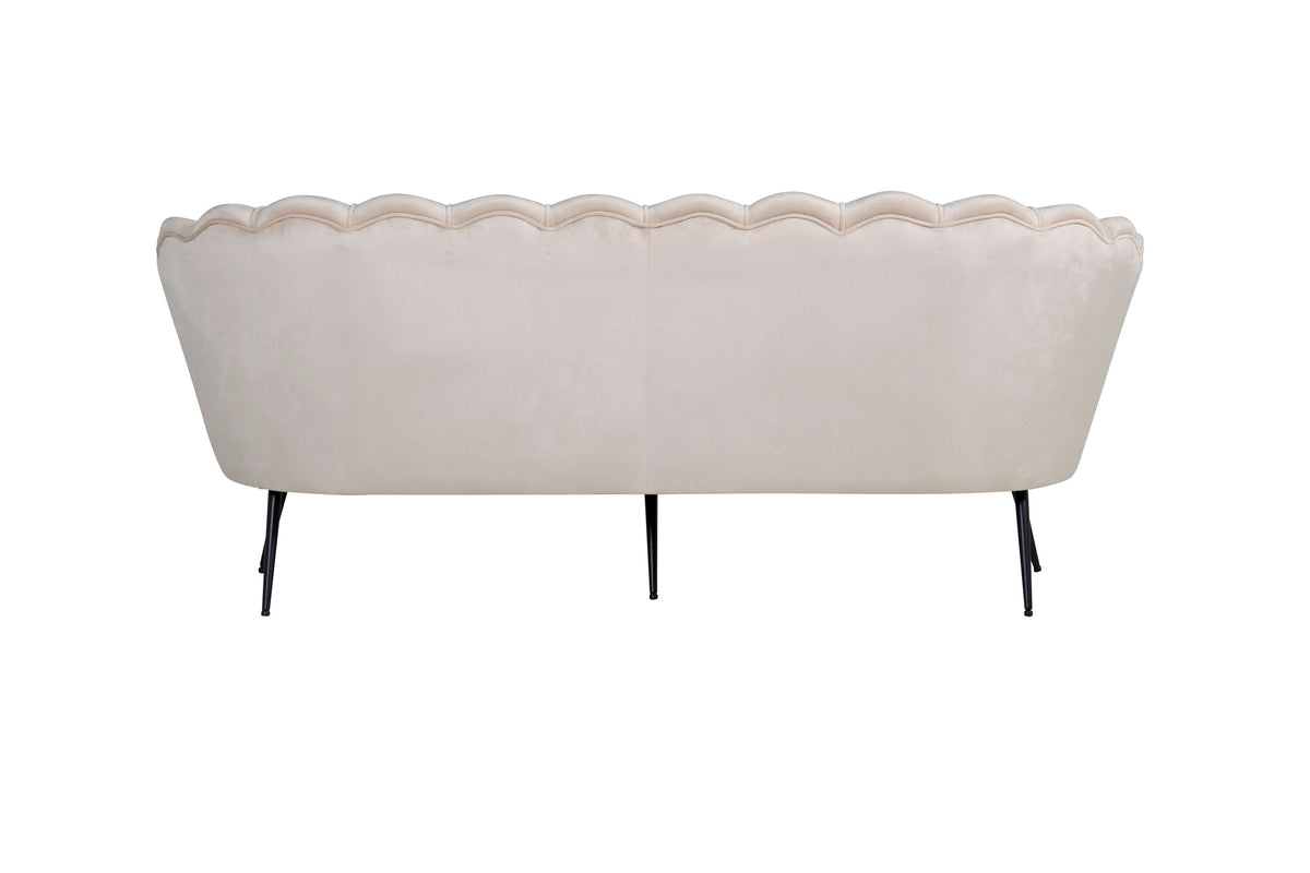 Calais 3-sits soffor beige – sidovy