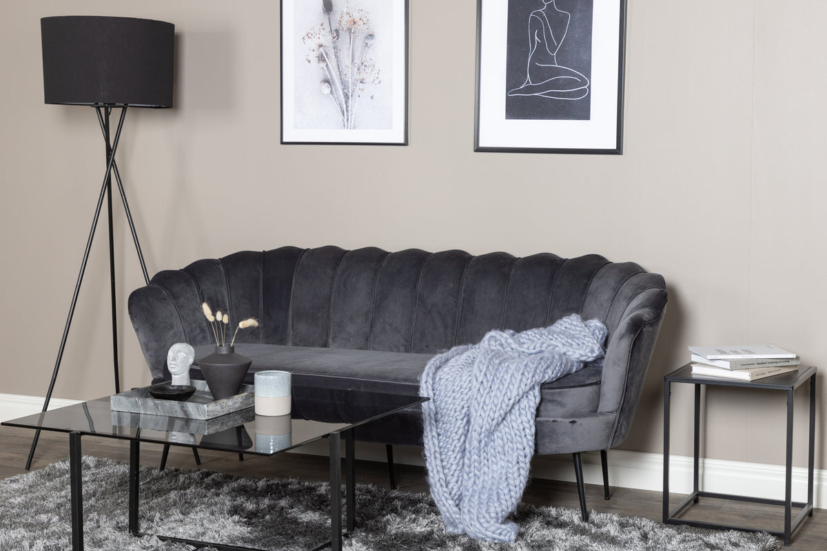 Calais 3-sits soffor mörkgrå – inspirationsbild